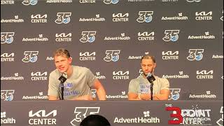 Magic's Moe Wagner and Jalen Suggs post-game presser after their 113-92 loss to the Timberwolves