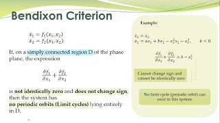 NCS - 09b - Nonexistence of limit cycles using Bendixon Theorem