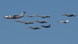 岐阜基地航空祭2016予行 異機種大編隊 C-1 F-15 F-4 F-2 T-4 JASDF Gifu Air Show Rehearsal