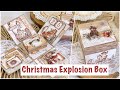 How to decorate Explosion Box - Stamperia Gear up for Christmas