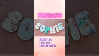 DIY Fabric Name Banner | Easy Sewing Tutorial ✂️✨