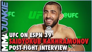 Saidyokub Kakhramonov 'Cried Five Times' Before Fight Walkout | UFC on ESPN 39