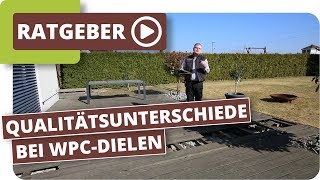 Qualitätsunterschiede bei WPC Terrassendielen - 8 Jahre alte WPC Terrasse im Test