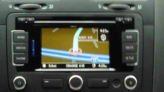 Volkswagen RNS315 GPS system demo, review, and tips in a VW Jetta TDI