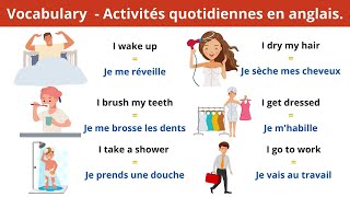 Phrases simples pour apprendre l'Anglais - Daily activities - Vocabulary #1