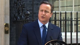 British PM David Cameron resigns after Brexit vote