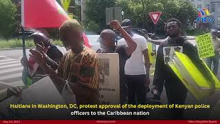 Haitians in Washington, DC, protest deployment of Kenyan police officers