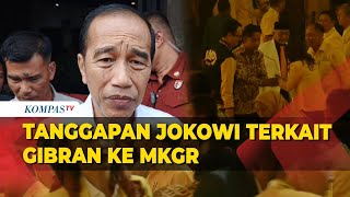 Tanggapan Jokowi Terkait Isu Wapres Gibran Rakabuming Raka Bergabung ke MKGR