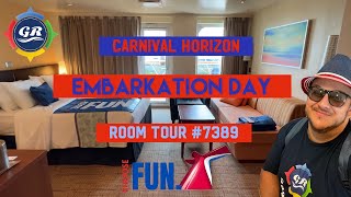 CARNIVAL HORIZON - Embarkation Day and Room Tour 7389 Ocean Suite #carnival #carnivalcruise