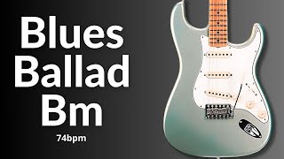 Blues Ballad Guitar Backing Track in B Minor l Jam Session Essentials