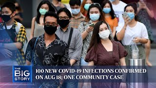 100 new Covid-19 infections confirmed on Aug 18; one community case | THE BIG STORY