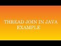 how java thread join works with example part 2