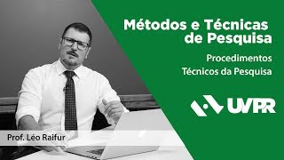 [UVPR] Procedimentos Técnicos da Pesquisa