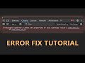 Fix Error 