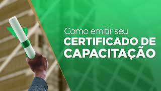 #TUTORIAL   EMISSÃO DO CERTIFICADO DE CAPACITAÇÃO