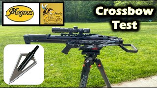 Magnus Stinger 2 Blade 150 - Crossbow Test at 60 Yards Part 3