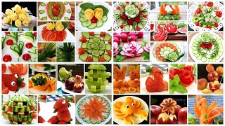30 AWESOME FRUIT CARVING AND VEGETABLE CUTTING TRICKS