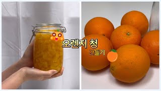 상큼 달콤 수제 오렌지 청 만들기 🍊 (동화커플)