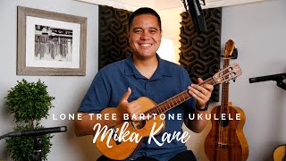 Custom Lone Tree Baritone Ukulele | demo by Mika Kane