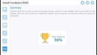 Advanced Hardware Lab 5-2: Install Hardware RAID