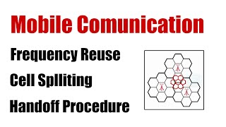 Mobile Communication - Frequency Reuse - Cell Splitting - Handoff Procedure