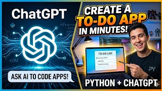 I Built a Python To-Do App in Minutes Using ChatGPT (Full Tutorial)