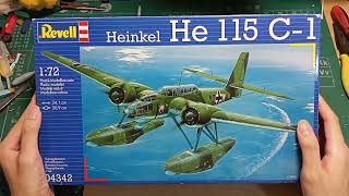 開箱！！Revell 1/72 he-115