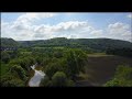 anflug dornburger schlösser. dji mavic pro.