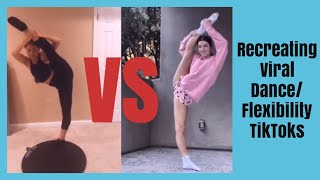 Recreating Viral Dance/Flexibility TikToks! | Charli D’ Amelio, Addison Rae, Anna Mcnulty, etc