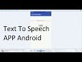 Make Text To Speech App in Android Studio 3.0.1