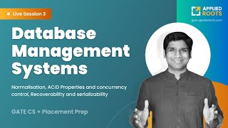 Interactive problem solving session on DBMS PART 3 | GATE CS 2022 | GATE APPLIED COURSE