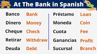 REAL SPANISH VOCABULARY: AT THE BANK