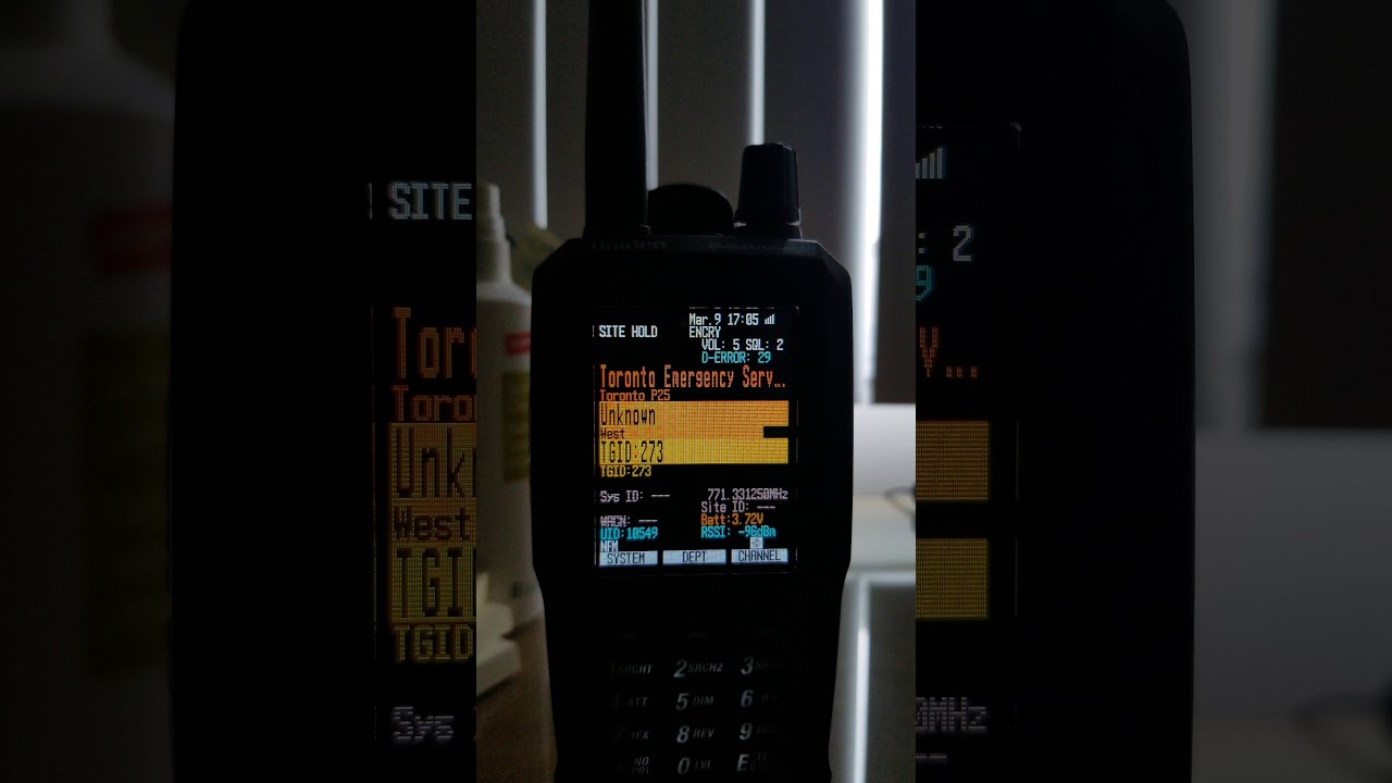 Uniden Sds100 P25 Phase I Encrypted Transmissions Youtube