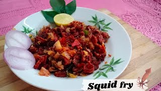 Beach side Squid fry / kadamba varuval Recipe|| starter|| Seafood recipes