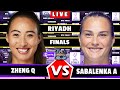 🔴LIVE: Zheng Q vs Sabalenka A • WTA Finals 2024 #tennis #WTAFinals #Zheng #Sabalenka