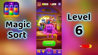 Magic Sort Level 6 Walkthrough 🎩✨ | Go Answer