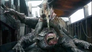Geralt and Ciri VS Aeschna - Ship Monster Fight Scene |The Witcher Season 3