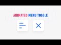 Modern Animated Menu Toggle Button using Html CSS & Javascript