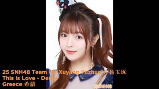 Eurovision Song Contest \u0026 SNH48 Senbatsu 2017 Top 32 (2nd version, from China)