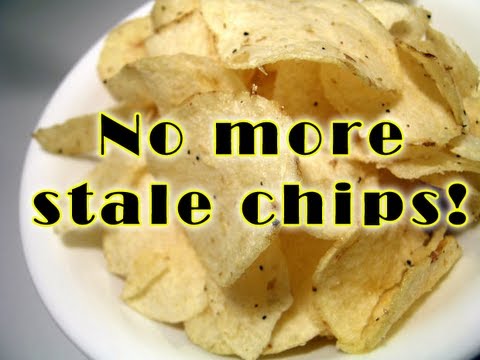 Refresh stale potato chips and make them crisp again Refresh stale potato chips and make them crisp again