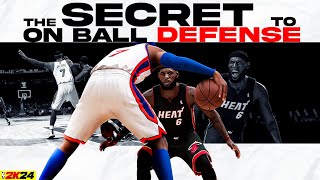 NBA 2k24 on ball defense EXPLAINED