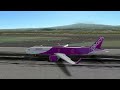 peach airlines airbus a321 neo landing on jeju airport rfs real flight simulator