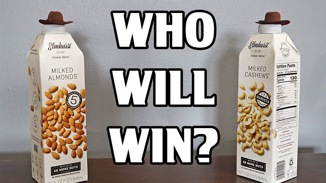 ALMOND VS CASHEW : Which Milk Alternative Is Better? - Fake Milk Face ...