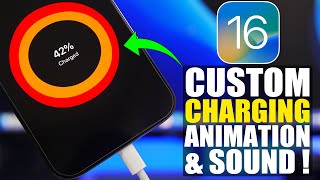 How To Change iPhone CHARGING Animation & Sound - iOS 16 Customization !