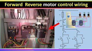 forward reverse motor control wiring | reverse forward motor control circuit diagram.