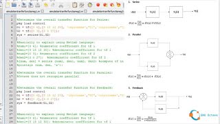 Transfer Function -Process Control Example 4 using Octave. Solve Series, Parallel, Negative Feedback