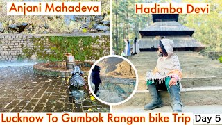 Sissu to Anjani Mahadev Temple & Hadimba Devi Temple | Day 5 | Lucknow to Gumbok Rangan bike ride