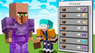 ALDEÕES Trocam ITEMS ROUBADOS no Minecraft!?