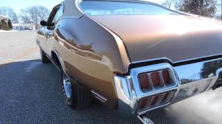 1972 Olds Cutlass S Gold for sale at www coyoteclassics com