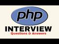 PHP Interview Questions & Answers for Beginners and Experts!